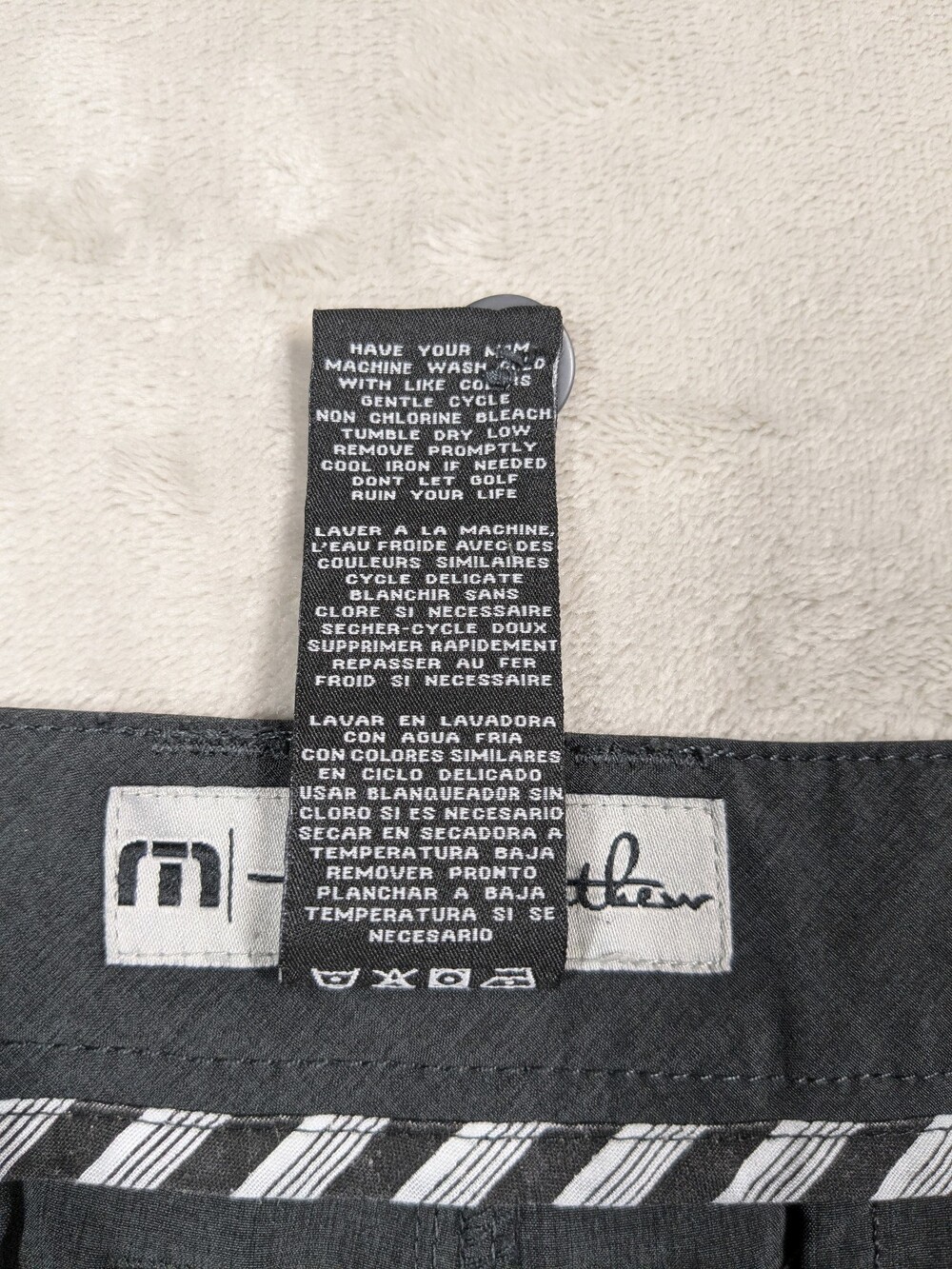 TravisMathew Golf Shorts Mens 36 Gray Heathered Performance Stretch Flat Front - Picture 10 of 11